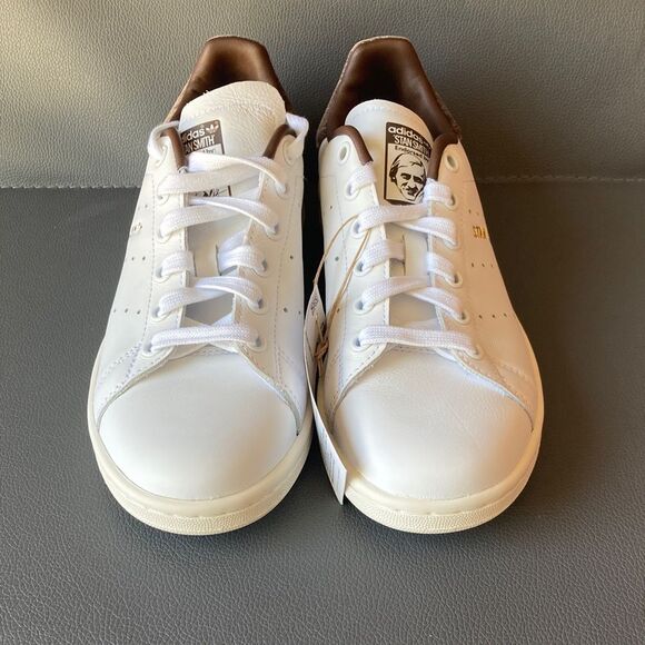 Adidas Stan Smith Cream and Brown Sneakers womens 6 - Picture 3 of 7